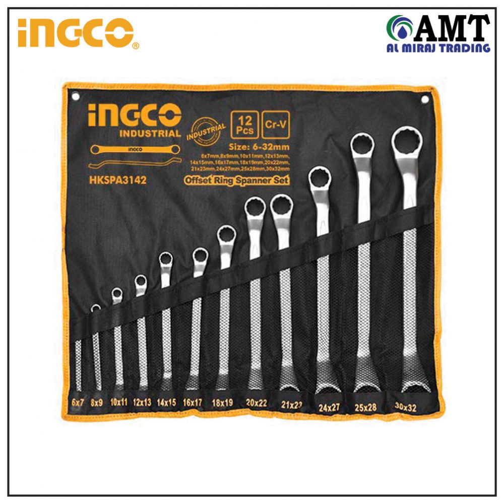 Offset ring spanner set - HKSPA3142