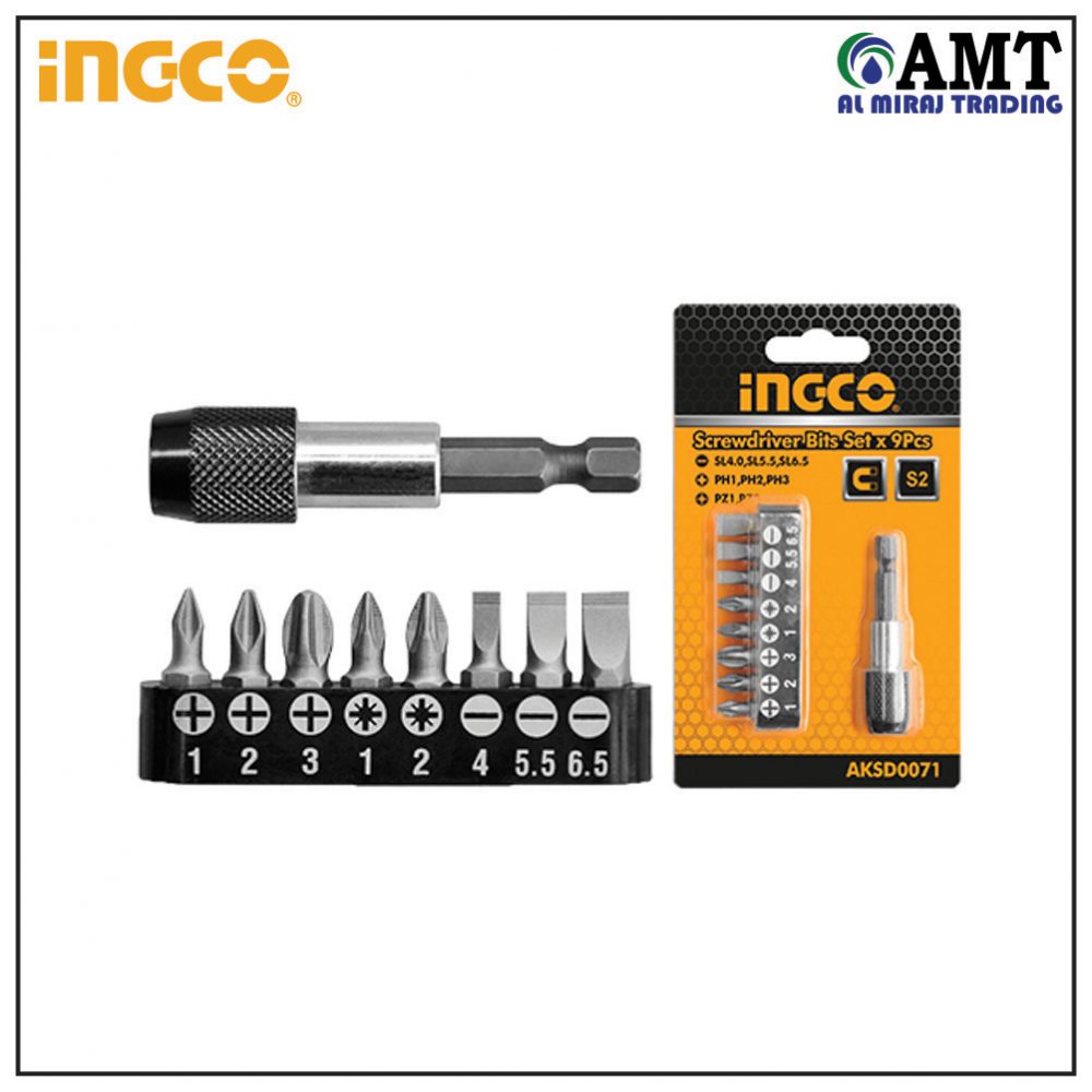 9pcs Screwdriver Bits Set - AKSD0071