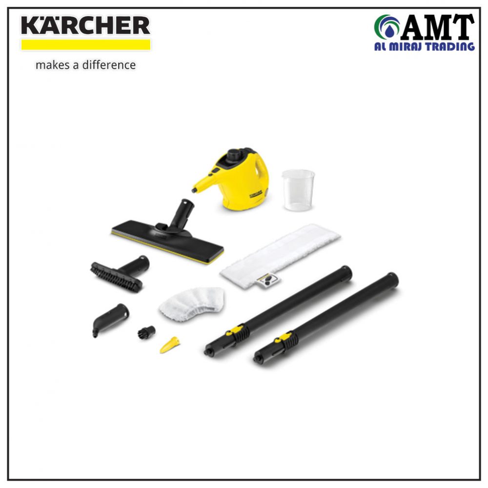 Karcher SC1 EasyFix Handheld Steam Cleaner with Mopping Option - 1.516-330.0